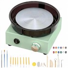 Mini Pottery Wheel 6  Turntable 2 Way Rotation Diy Ceramic Clay Wheel 0-300 Rpm