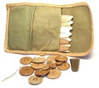 W w  2 - U s  Army Soldier s Sewing Kit With Buttons   2