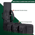 36 tactical Double Rifle Gun Carbine Bag Range Padded Pistol Carry Case Backpack