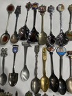 Huge Mixed Lot Souvenir Spoons 63 Items Some Silverplated