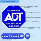 Security Signs   10 Pcs Adt Window Stickers Adt Yard Sign  Weatherproof