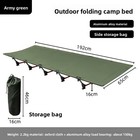 Portable Folding Camping Cot Bed For Adults Outdoor Travel Hiking W  Storage Bag