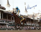 American Pharoah 2015 Triple Crown Framed Signed  Victor Espinoza Signed