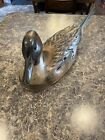 Vintage Tom Taber   John Fairfield Wood Duck Hand Carved Rare - Pretty Detail