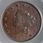 1819  1c Coronet Head Large Cent Sd   mint State   Pcgs Ms63 Rb  9414495  Ogh  