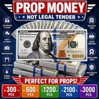 Movie Prop Toys 100 Dollar Bills Realistic Toy Play Cash One Stack 3000pcs 10k 
