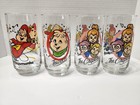1985 Alvin And The Chipmunks Drinking Glass 1980s Retro Vintage Tumbler Set Of 4