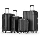 4 Piece Suitcase Luggage Set Hardside Suitcases With Wheels Abs Tsa Lock