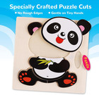Wooden Puzzles For Toddlers 1-3  Pack Of 8 Toddler Animal Puzzles Ages 2-4  Mont