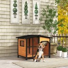 Xxl Wooden Dog Kennel Openable Roof Outdoor Pet House Giant Window For Big Dogs