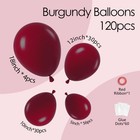 120pcs Burgundy Balloons  18 12 10 5 Inch Maroon Balloons Different Sizes Bur   