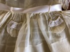 Vintage 1950 s Yellow Sheer Embroidery Lace Toddler Girls Party Dress   Slip