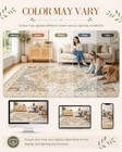 2x6 Washable Runner Rug  Soft Non Slip Carpet For Hallway Kitchen - Beige