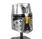 Knight Armor Helmet Medieval Steel     Crusader Combat Helm For Reenactment   Cosp