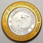 Golden Nugget -  10 Las Vegas Casino Gaming Token -  999 Fine Silver - Limited