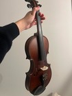 Full Size Stradivarius Copy Violin  Everest Shoulder Rest  Vintage Leather Case 