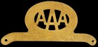 1930s Die Cast Aluminum Aaa Auto Club Buffalo Vintage Emblem License Topper