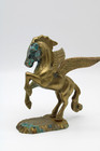 Solid Brass Pegasus Statue 5  Tall Flying-horse Mythical Creature