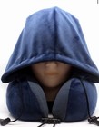 Memory Foam Large Hoodie U Shape Travel Pillow Neck Support Head Rest Soft Hood