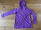 Eddie Bauer Lightweight Slub Vneck Hoodie Pullover Shirt Women   s Medium Fuchsia 