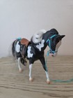 Rare 1998 Empire Grand Champion Feed And Nuzzle Pinto With Saddle  Bridle  Lead