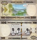 Rwanda 500 Francs 2019  Unc  5 Pcs Lot  Consecutive  P-42