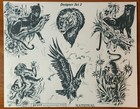 Traditional Vintage 1981 National 25 Sheet Tattoo Flash Set Designer Set 2