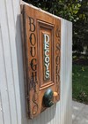 Decoy Sign Hand Lettered Wooden  Carved Duck   Repurposed  Hunting Decor Art