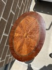 Oval Walnut End Table   Side Table   et664 