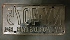 1964 New York World s Fair Vintage License Plate  1   Unique Auto Tag Ny- 4075 