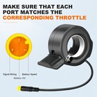 Addmotor Thumb Throttle Accelerator 3pin Male Throttle For Ebike