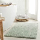 Heavyweight Casaluna Cotton-blend Bath Rug - Light Sage Green 40x40 