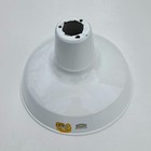 Nos Vintage Benjamin 12  White Enamel Porcelain Light Fixture Industrial Barn