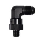  6an Male Flare To 1 8  Npt 90 Degree Swivel Fitting Adapter 6an To 1 8 npt