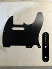 New Black Aluminum Telecaster Electric Guitar Pickguard With Control