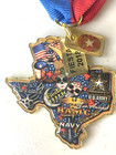 2018 Fiesta San Antonio Bamc Us Air Force Army Navy Tx Pin Medal Lt  John Park