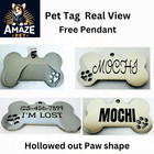 Hi-quality Stainless Steel Pet Id Tag Dog Tag Personalized Front back Engraving