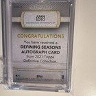 Topps 2021 Definitive Juan Soto Nationals Defining Seasons Auto Dsac-js  10 Fop