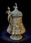 Medieval Persian Silver-inlaid Bronze Jug From Khurasan  Eastern Islamic