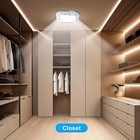 Led Motion Sensor Closet Light Battery Powered Indoor Wall Cabinet Night Light