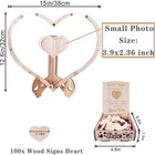 Heart Wedding Guest Book Alternative  Wood Guest Book Wedding Reception With    