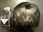 Tony  the Tiger  Lopez Signed Boxing Glove 3x World Champion Inscribed