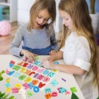 Abc Wooden Alphabet Puzzle Board Montessori Educational Learning Toy Kids