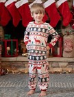 Family Christmas Pjs Matching Sets Holiday Jammies Sleepwear Pajamas Kids 3-4t