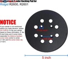 2 Pack 5 Inch 8 Hole Hook And Loop Sander Pad For Ridgid R2600  R2601 5 
