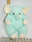 2000 Ty Tylon Plush Elephant Green Rattle Puffy Baby Squishy Soft