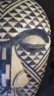 Old Native Wood Carving Tribal Folk Art African Statue Man God Mask Sculpture Ii