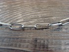 Native American Sterling Silver 18  Link Chain Link Necklace - Shurley