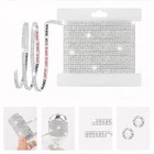 10-yard Rhinestone Ribbon Self Adhesive Crystal Rhinestones 2-rows 0 2in Widt   