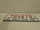 Vintage Larsen   Trueblood Paul Bunyon Amusement Park Brainerd Mn Ticket Sign